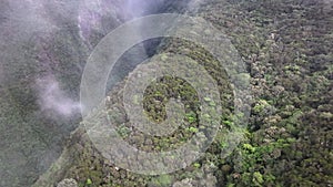 The Dimitiles highland on Reunion Island aerial view