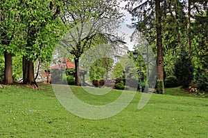 Dimitrie Ghica Park in Sinaia, Romania