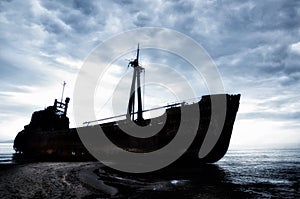 Dimitrios is an old ship wrecked on the Greek coast and abandoned on the beach