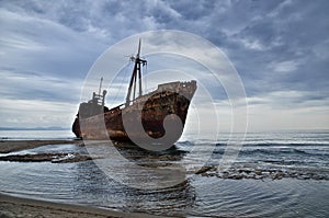 Dimitrios is an old ship wrecked on the Greek coast and abandoned on the beach