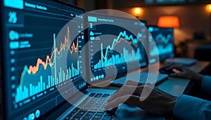 Marketing Strategy Dashboard with Performance Metrics and Graphs