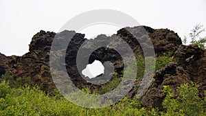 Dimmuborgir at Myvatn lake in Iceland