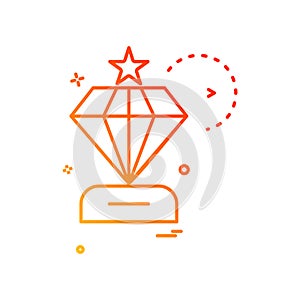 dimond icon vector design