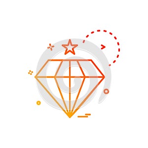 dimond icon vector design