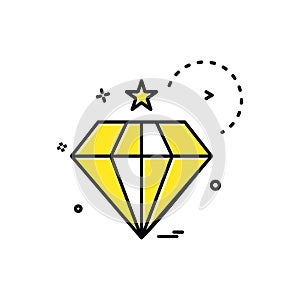 dimond icon vector design photo