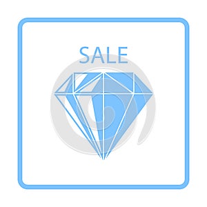 Dimond With Sale Sign Icon photo