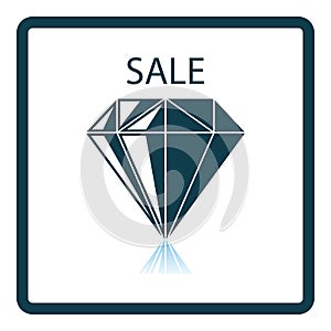 Dimond With Sale Sign Icon photo