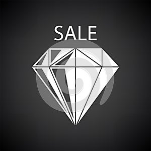 Dimond With Sale Sign Icon photo