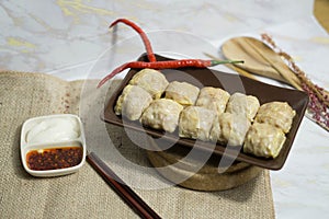 dimsum is eaten as breakfast or brunch. However, because this food is popular in the world from Hong Kong, photo