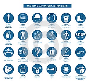 din 4844-2 mandatory action signs