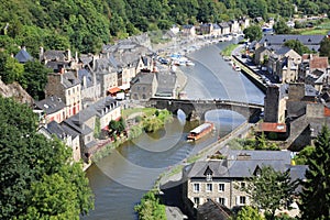 Dinan on the Rance, Brittany, France