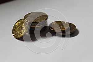 Dinar, Serbian currency coins. RSD