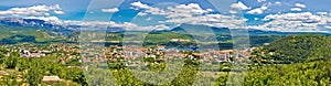 Dinara mountain and town of Knin