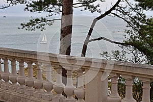 Dinard France - july 30 2023 : sea front