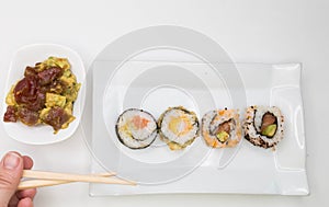 Dine on avocado, red tuna and sushi at home