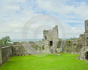 Castle walls and big sky photo