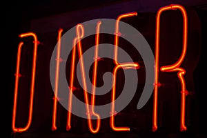 Diner neon sign