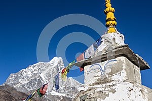 Dingboche stupa in Nepal