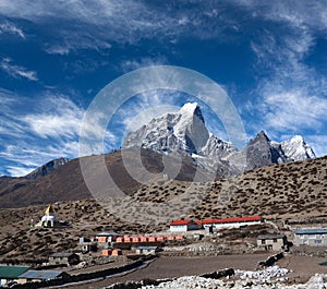 Dingboche village on the way to Everest base camp, Nepal