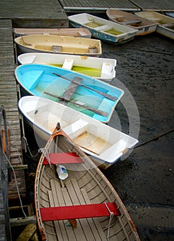 Dinghies, in the Mud