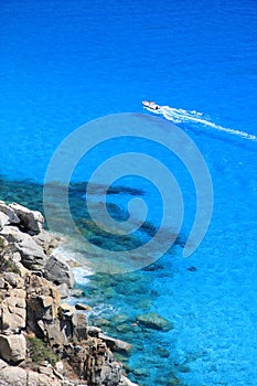 Dinghy into the blue