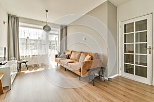 Dining area in comfortable living room