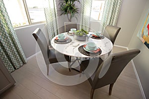 Dining Area With Four Place Settings