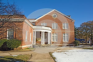 Dining hall on a university campus