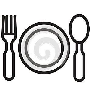 Dining Isolated Vector icon that can be easily modified or edit