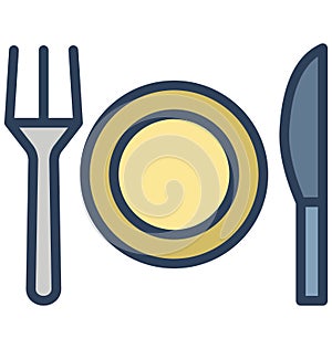 Dining Isolated Vector icon which can be easily modified or edit