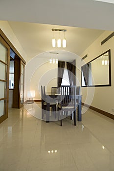 Dining room of an apartment