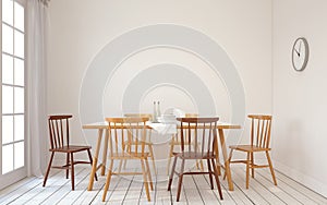 Dining-room interior.3d render.