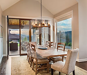 Dining Room in Luxury Home