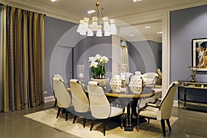 dining room of modern building architecture