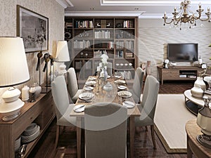 Dining room neoclassical style