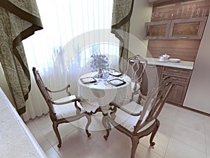 Dining room neoclassicism style photo