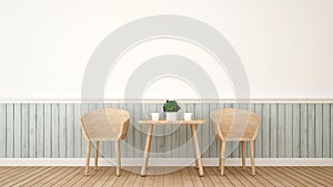 Dining room ro restaurant - 3D Rendering photo