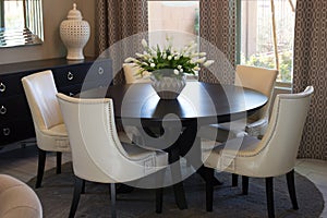 Dining Room Round Table & Chairs