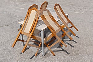 Dining Table Chairs Outside