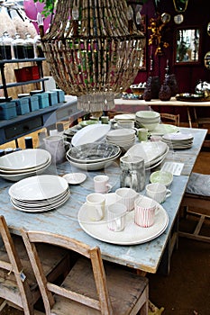 Dining Table with crockery