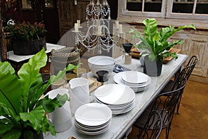 Dining Table with crockery