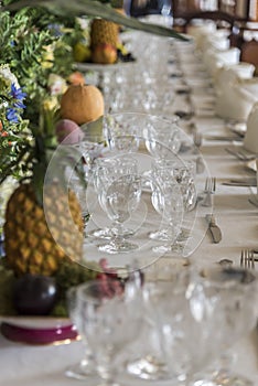 Dining Table of the Durbar Room Osborne House.