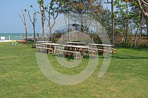 Dining Table in Garden