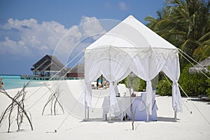 Dining Table for Honeymoon couples at Tropical Beach