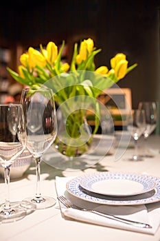Dining table setting