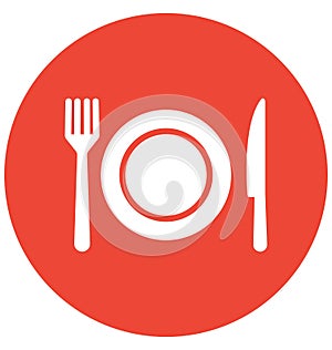 Dining Vector icon which can be easily modified or edit