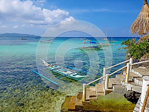 Diniwid beach landscape Boracay Island philippines