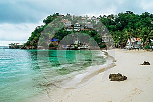 Diniwid beach view, white-sand beach in Boracay Island in the Philippine