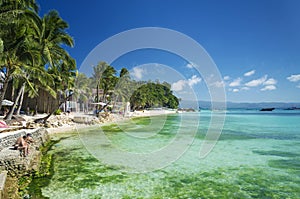 Diniwid tropical beach in boracay philippines