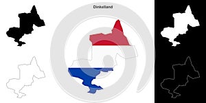 Dinkelland outline map